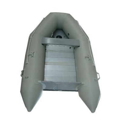 China Warter Cheap Sports 0.9mm/1.2mm PVC Hypalon Inflatable Boat With Air Mat Aluminum Floor for sale