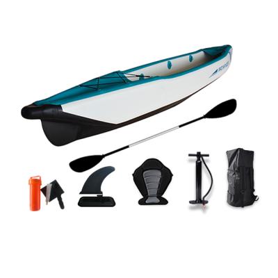 China 0.9mm pvc kayak latest design for leisure fishing kayak inflatable kayak is suitable for static water areas for sale