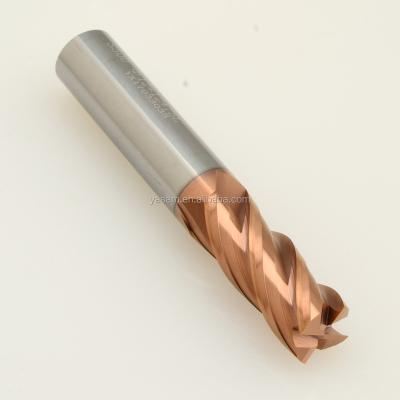 China SLONS S500 Carbide For Steel Under 60HRC 12mm x12x75L CNC Milling Cutter Solid Tungsten Carbide End Mills for sale