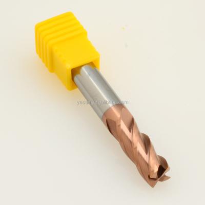 China SLONS S500 Tungsten Cobalt Alloy For Steel Under 60HRC 8mm X8X60L CNC Milling Cutter Solid Tungsten Carbide End Mills for sale