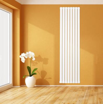 China Modern Bathroom Heated Towel Rail Tubular Heat Radiator Oval Designer Radiators for sale