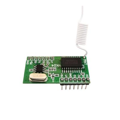 China Durable 433RF Receiving Module 4 Channel High Level Signal Learning Decoding Receiving Card for sale