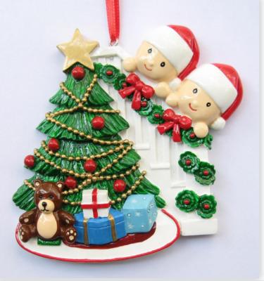 China China Personalized DIY Christmas Decoration Accessories Face Snowman Family Christmas Ornaments Rustic Tree Decoration Pendant for sale