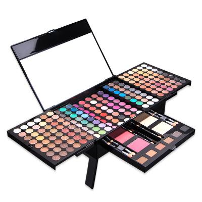 China 194 Colors Waterproof Eyeshadow Blush Palette Base Face Powder Cosmetic Women Makeup Case Full Make Up Eyeshadow Palette for sale