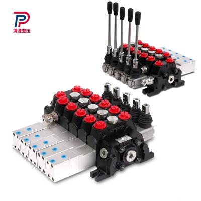 China Compact structure Dcv100 series Pneumatic Control Hydraulic Components Sectional Directional Control Valve for Pump Truck for sale