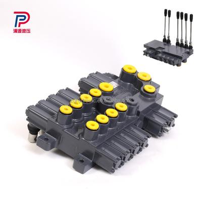 China Compact structure 31.5Mpa Monoblock Directional Hydraulic Outriggers Control Valve for Truck Mounted Crane for sale