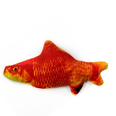 China Unique Viable Lifelike Realistic Plush Fish Lounge Custom Colorful Pet Toy With Cat Nipple for sale