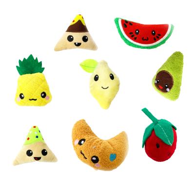 China Best Quality Hemp Fruit Story Durable Pet Cat Toy For Eco Friendly Stuffed Lifelike Funny Squeaky Lifelike for sale