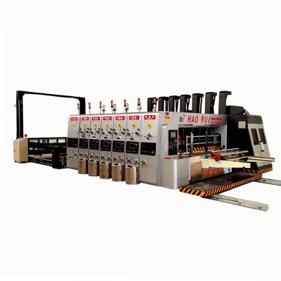 China Corrugated Cardboard Flexo Printing Slotter Machine Mini Box Flexo Printing Machine Corrugated Cardboard Forming Machine 4 Color Printing Slot Machine for sale