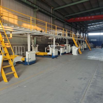 中国 Hotels Steam Heat System Corrugated Cardboard Line 5 Ply Corrugated Cardboard Production Line 販売のため