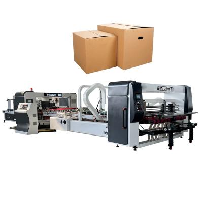 中国 Top Level Carton Making Machinery High Speed ​​Automatic Carton Packing Machine Folder Gluer Stapler Machine 販売のため