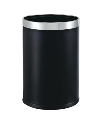 China Sustainable Wholesale Stainless Steel Garbage Bin Double Layer Round Hotel Round Rubbish Durable Room Waste Box for sale