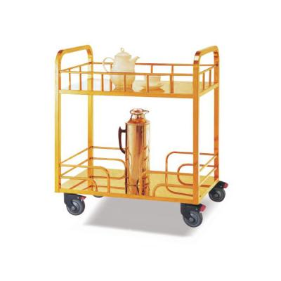 China Traditional high quality luxury gold royal mirror storage hotel stainless steel polish restaurant liquor cart liquor cart for sale