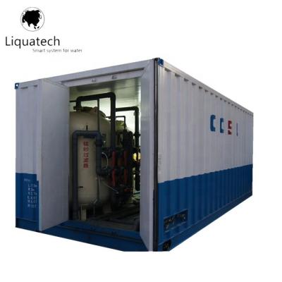 China Water Desalination Packed Energy Recovery Containerized Industrial Seawater Desalination RO Plants , 120000 GPD SWRO for sale