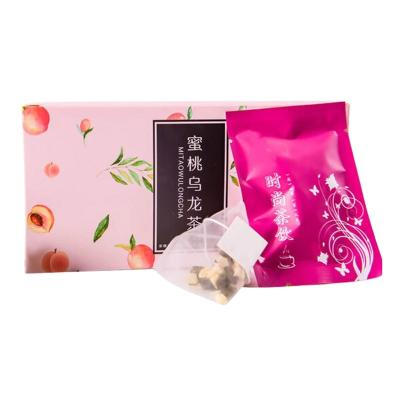 China Loose Peach Oolong Combination Pink Tea Good Reputation Herbal Tea for sale