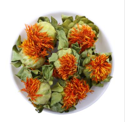 China Bulk Safflower Orange Head Xinjiang Flower Tea OEM Pineapple Blossom Flowering Flower for sale