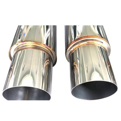 China Stainless Steel China Supplier 3-Inch Single Chamber Universal Packing Round Muffler for sale