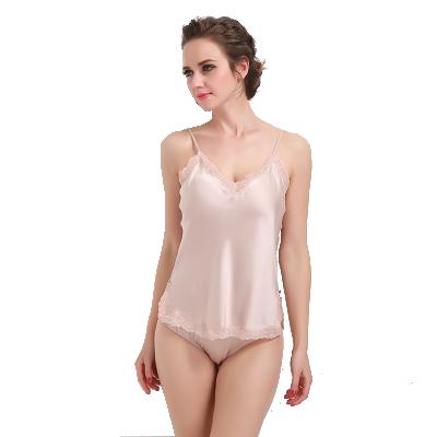 China Amazon Hot Selling QUICK DRY Women's Two Piece Sleepwear Set Luxury Satin Silk Pajamas Pajamas Set for sale