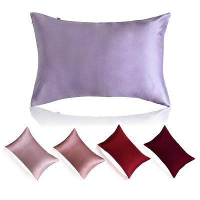 China Anti-Static Wholesale Pure Silk Pillow Covers Zipper Pillow Hidden Silk Cases Soft And Comfortable Feeling for sale