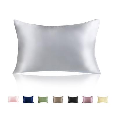 China Wholesale Anti-Static Pillowcase 100% Pure Mulberry Wrap Silk Pillow Case Custom Soild Pillowcase for sale