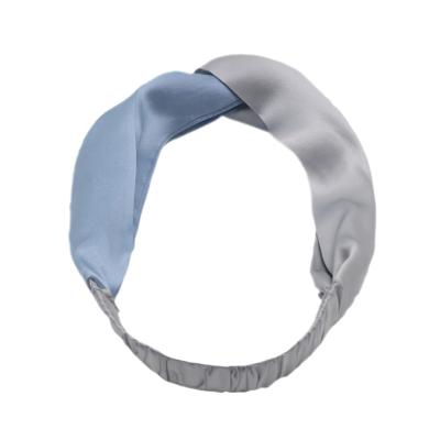 China Fashion Soft Simple High-end Point Wave Hairband Hair Cloth Hair Cloth Satin Accessories Women's Silk Hair Band for sale