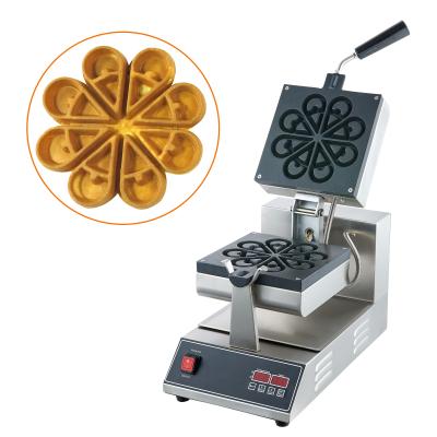 China High Quality Adjustable Thermostat Commercial Single Waffle Making Machine Non-Stick Industrial Electric Bubble Waffle Makers for sale