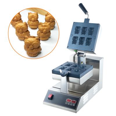 China Owl Shaped Cone Rotating 110V or 220V Adjustable Thermostat Baker Waffle Maker Commercial Donut Maker Machine Donut Waffle Maker for sale