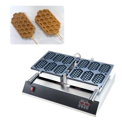 China Adjustable Thermostat Fsat Food Machines Customize Nonstick Ice Cream Stick Waffle Maker 220V Honeycomb Waffle Makers Machine for sale