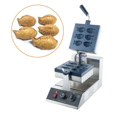 China Fish Shaped Waffle Maker Commercial Nonstick Mini Waffle Cone Machine Customized by Adjustable Thermostat for Bakery for sale