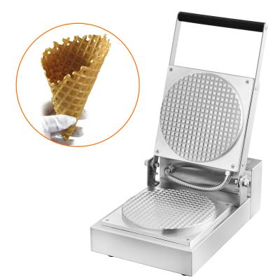 China Electric Aluminum Baker Adjustable Waffle Maker Wholesale Adjustable Ice Cream Cone Equipment Snack Thermostat Waffle Cone Machine for sale