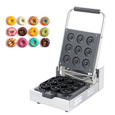 China Family Party Afternoon Refreshments Commercial Supply High Quality Manual Frying 9 Pieces Donut Machine with Thermostat and Timer for sale