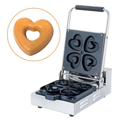 China Commercial Electric Heating Stainless Steel Heart Shape Commercial Supply Donut Making Machines/dount machine Mini Donut For Sale for sale