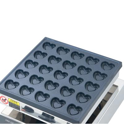 China Commercial Restaurant Snack Equipment Mini Dutch Pancake Maker 25 Holes Non Stick Poffertjers Mini Pancake Maker Machine for sale