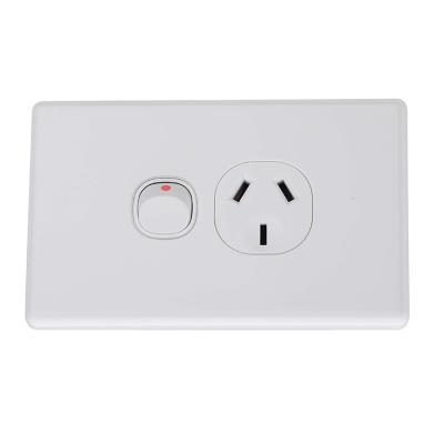 China Australia Plastic 15A Thin Wall Electrical Switch And Socket for sale