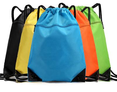 China High Quality Customized Single Shoulder Double Shoulder Solid Color Outdoor Nylon Drawstring Bag for sale