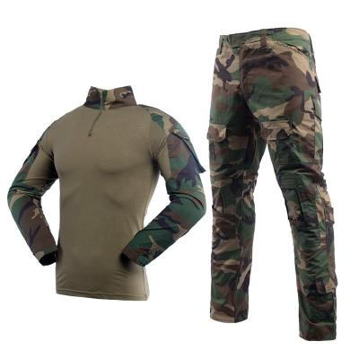 China Anti-Static Custom Uniforms Training Camouflage Combat Tactical Suit Set Camouflage Clothing For Outdoor for sale