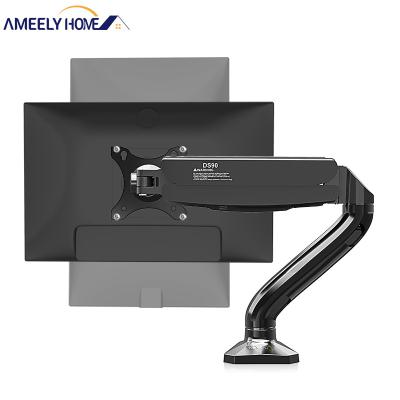 China Computer Monitor Bracket Long Double Flexible Adjustable Mount Stand Wall Mount LCD Monitor Arm Bracket for sale