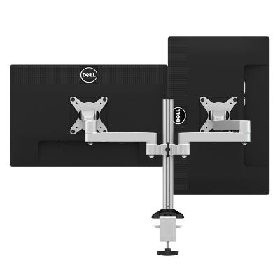 China Mobile Monitor Arm Ameely Double Monitor Arm Aluminum Alloy Monitor Bracket Table Bracket for sale