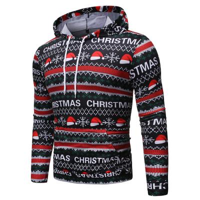 China 2022 Anti-wrinkle Christmas style men's hoodies set 100% cotton men's hoodies and sweatshirts for sale