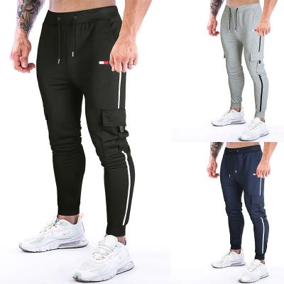 China New Pattern Anti-wrinkle Casual Sporty Pants 100% Cotton Men's Plain Cargo Men's Stretch Casual Pants for sale