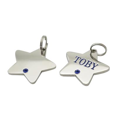 China Personalized Waterproof Rinestone Glitter Enamel ID Dog Tag Air Tags Pets Collar Custom Dog Tags for sale