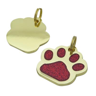 China High Quality Metal Engraved Custom Custom Dog Tags Personalized Paw Pet ID Tag Metal Pet Tag for sale