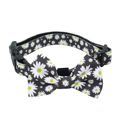 China Custom Adjustable Comfortable Padded Bow Tie Dog Collar Collars for Dogs and Cats Training Dog Collar for sale