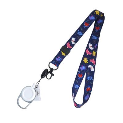 China Custom Lanyard Wholesale ID Lanyard Wholesale Lanyard Strap Dye Sublimation Polyester Neck Lanyard DETACHED Lanyard Office for sale