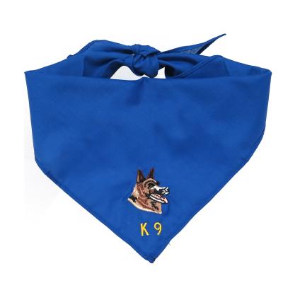 China Viable Custom Washable Dog Scarves Adjustable Festival Bandanas Dog Embroidery Dog Scarf for sale