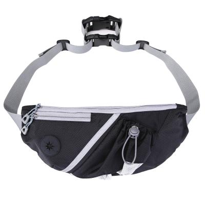 China Wholesale Luxury Premium Dog Fanny Packs And Bags For Dog Waling Waist Bag Dog Walkers Restraint Belt Premium With Poop Bag Holder for sale