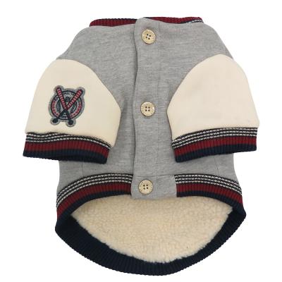 China Winter Pet Uniform Viable Warm Apparel Baseball Dog Clothes Wholesalepet Clothes Apparel For Dog for sale