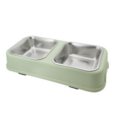 China Double Premium Stainless Steel Pet Food Containers Environmental Sustainable Pet Food Storage Container for sale