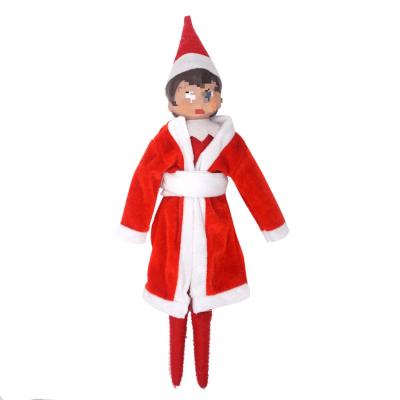 China 2021 Hot Selling Plush Baby Boy And Girls Doll Elf Doll Clothes For Christmas Elf Doll Accessories Clothing Set Plush Doll Sleeping Use for sale