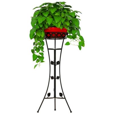 China Hot Selling European Style Three Corrosion Resistance Legs Metal Detachable Flower Pot Rack for sale